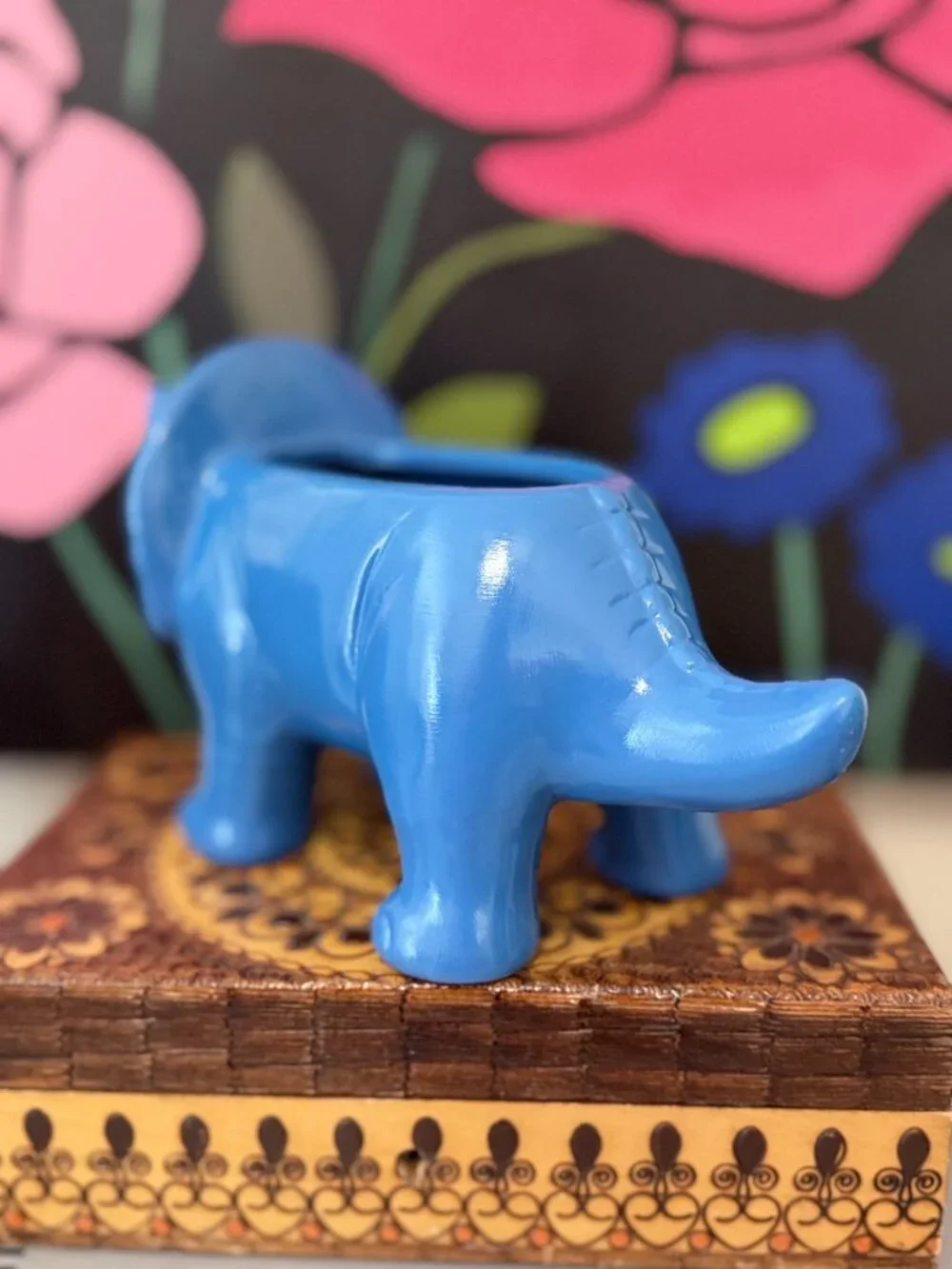 Kawaii Triceratops Dinosaur Plant Pot Novelty Decor
